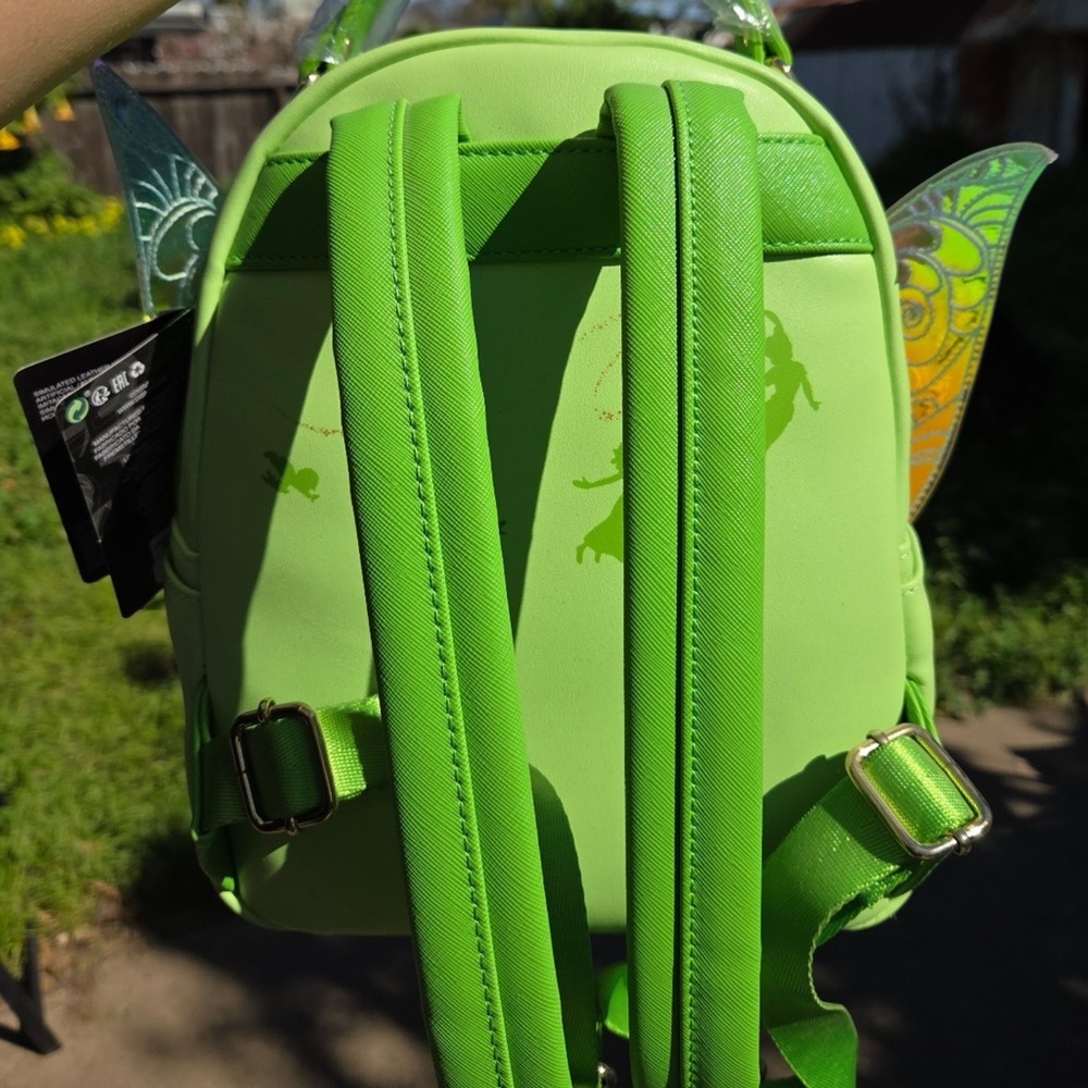 Disney X Loungefly Tinkerbell Backpack, Iridescent Wings NWT - Picture 5 of 5